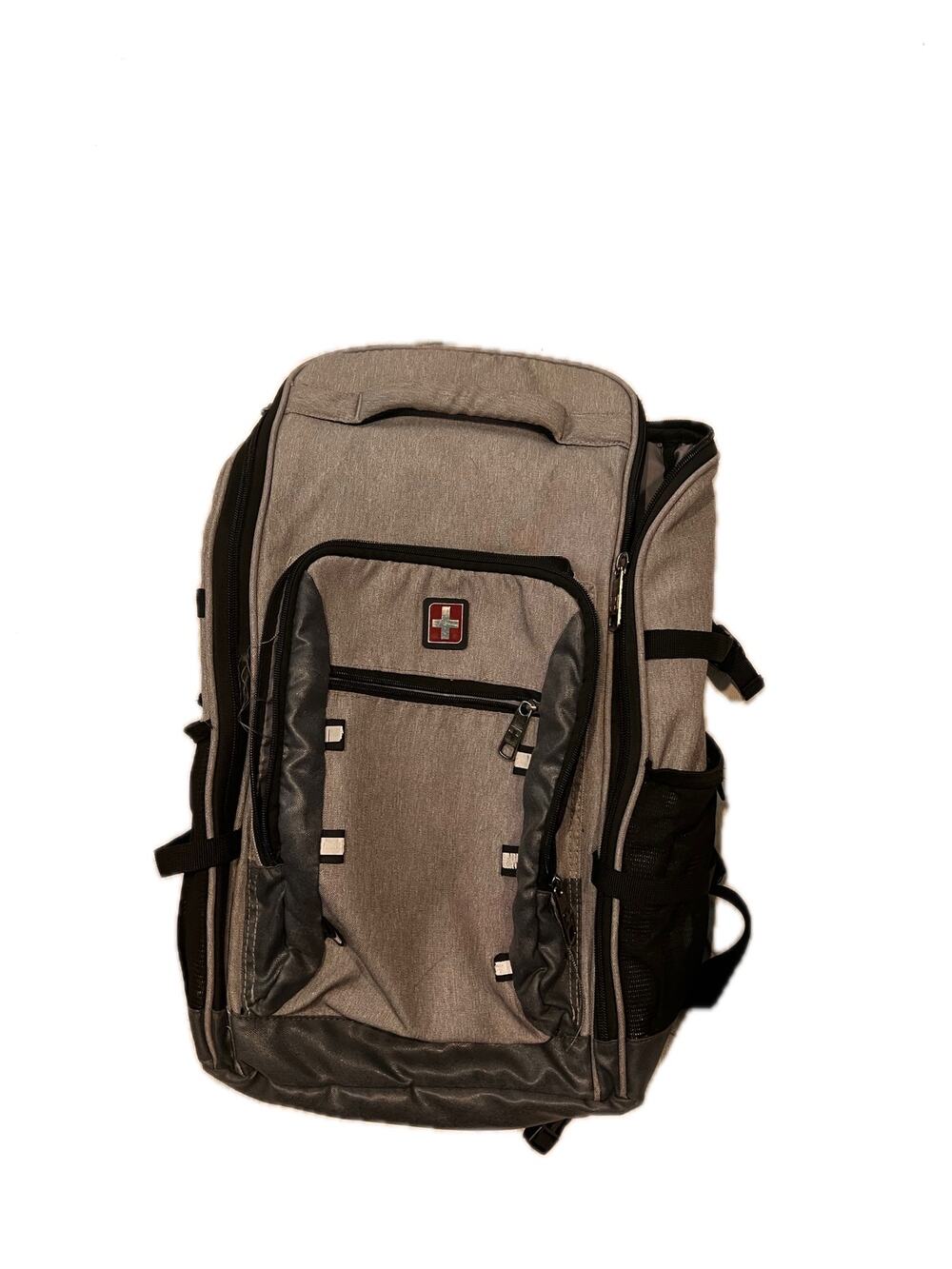 Swiss Tech Gray Black Backpack Travel Padded Laptop